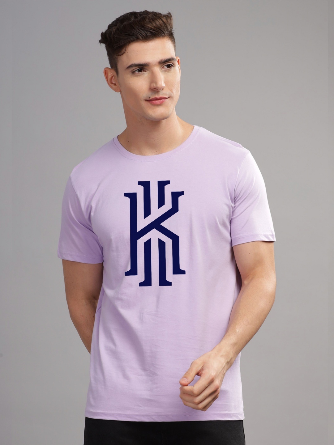 

ADRO Men Printed T-shirt, Lavender