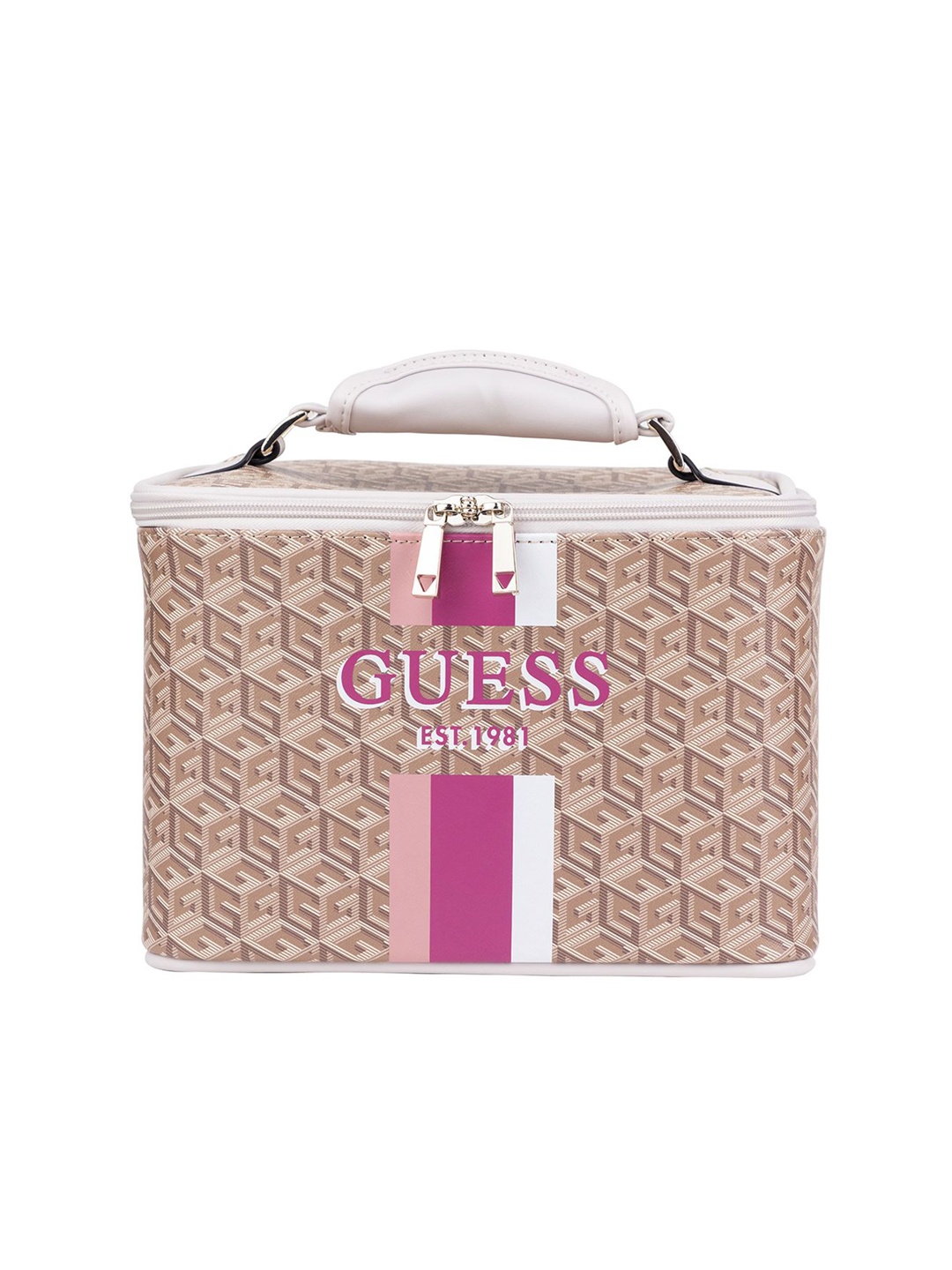 

GUESS Other Prints Vanity Bag Travel Accessory, Brown