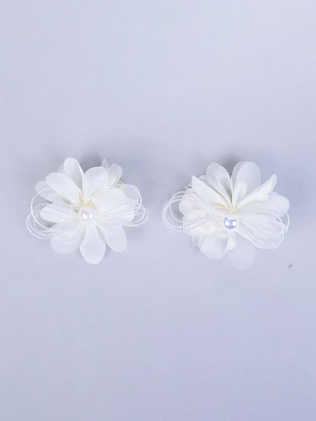 

Choko Girls Set of 2 Embellished Alligator Hair Clip, White