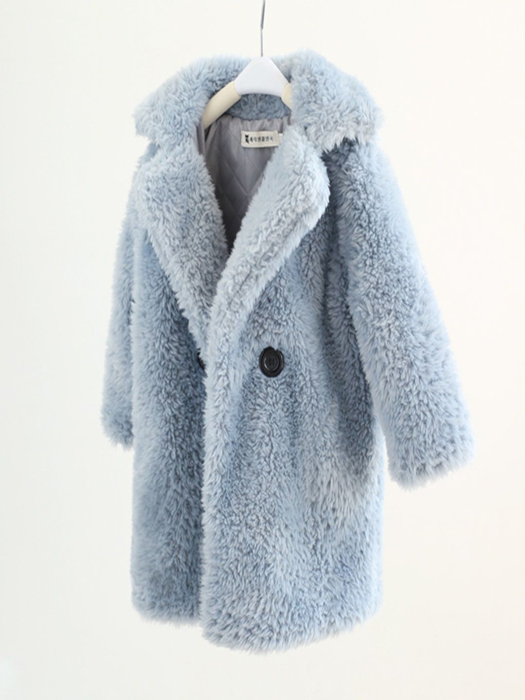 

Xsole Kids Self Design Single-Breasted Overcoat, Blue