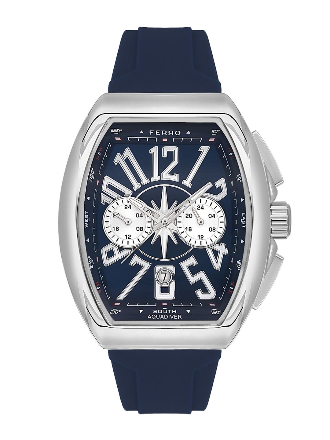 

Ferro Men Brass Dial & Straps Analogue Watch FM11444D-L3, Blue