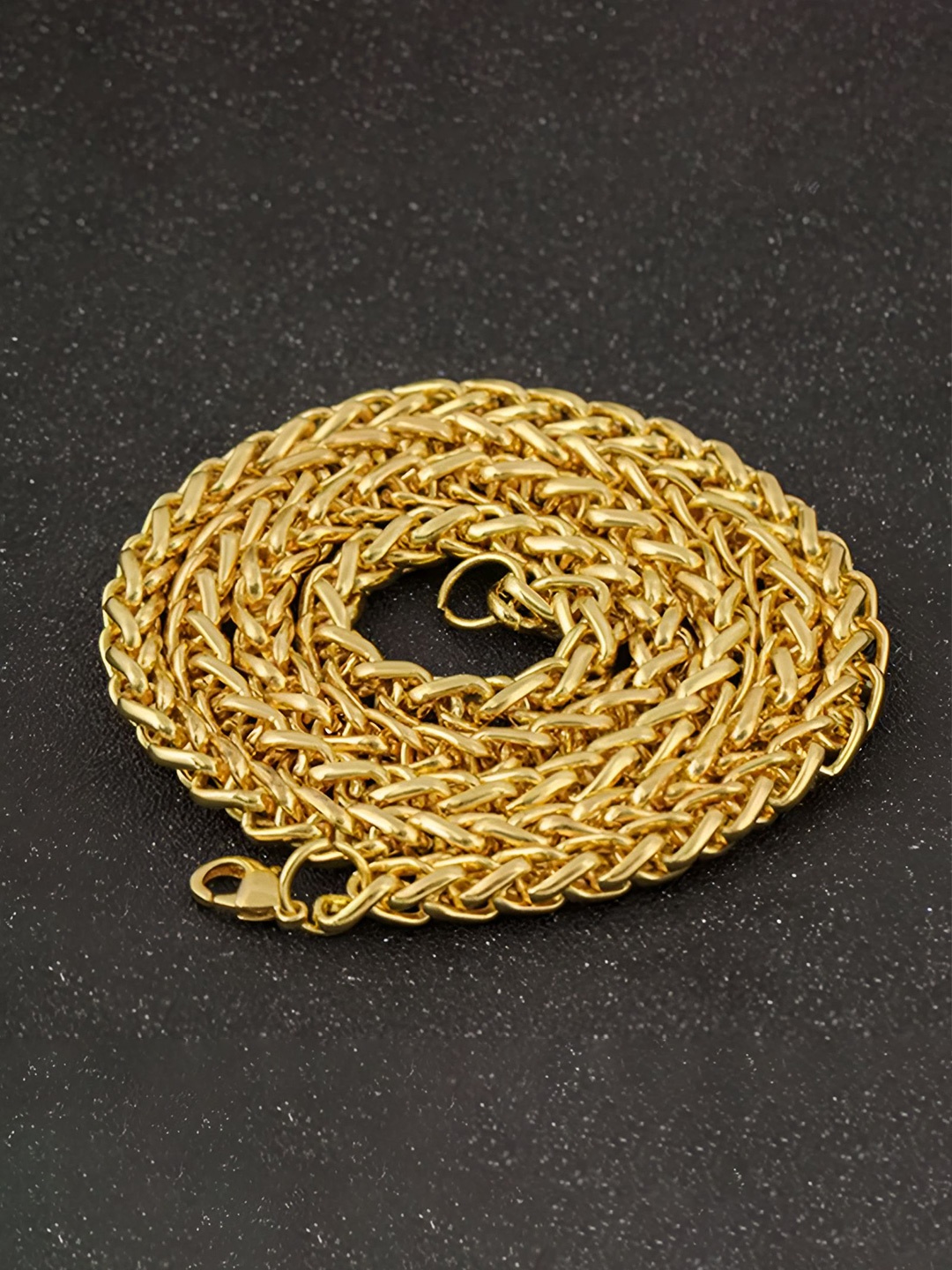

Minprice Men Brass Gold-Plated Handcrafted Chain