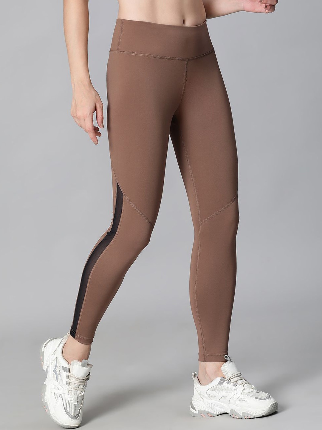 

ATHLISIS High Rise Dry Fit Training Tights, Tan