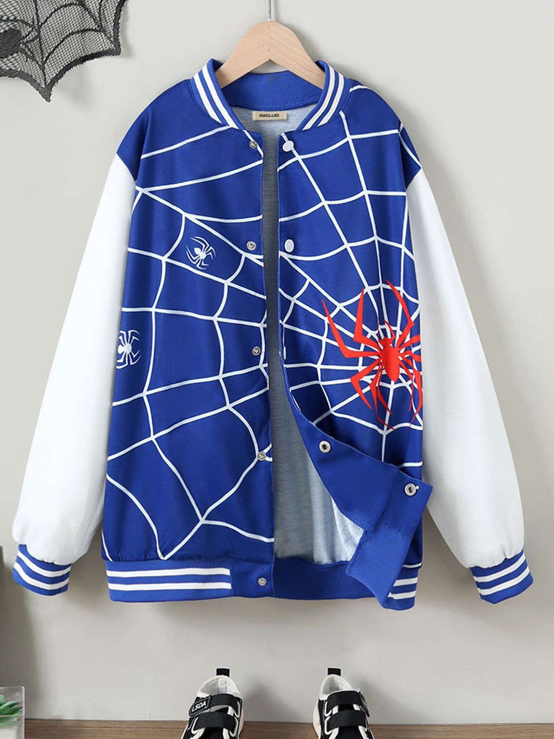 

INCLUD Boys Open Front Jacket, Blue