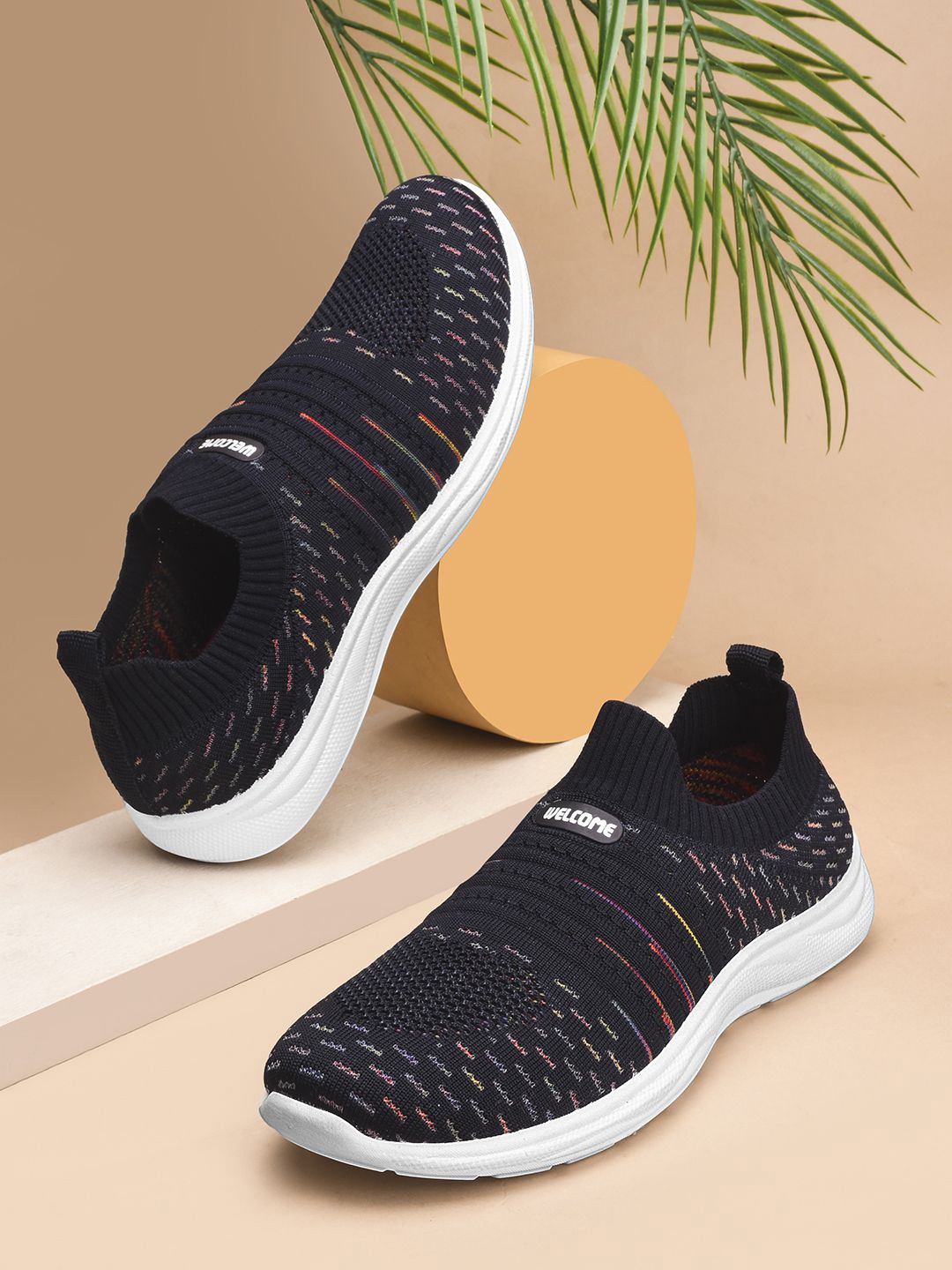 

WELCOME Women Slip-On Sneakers, Blue