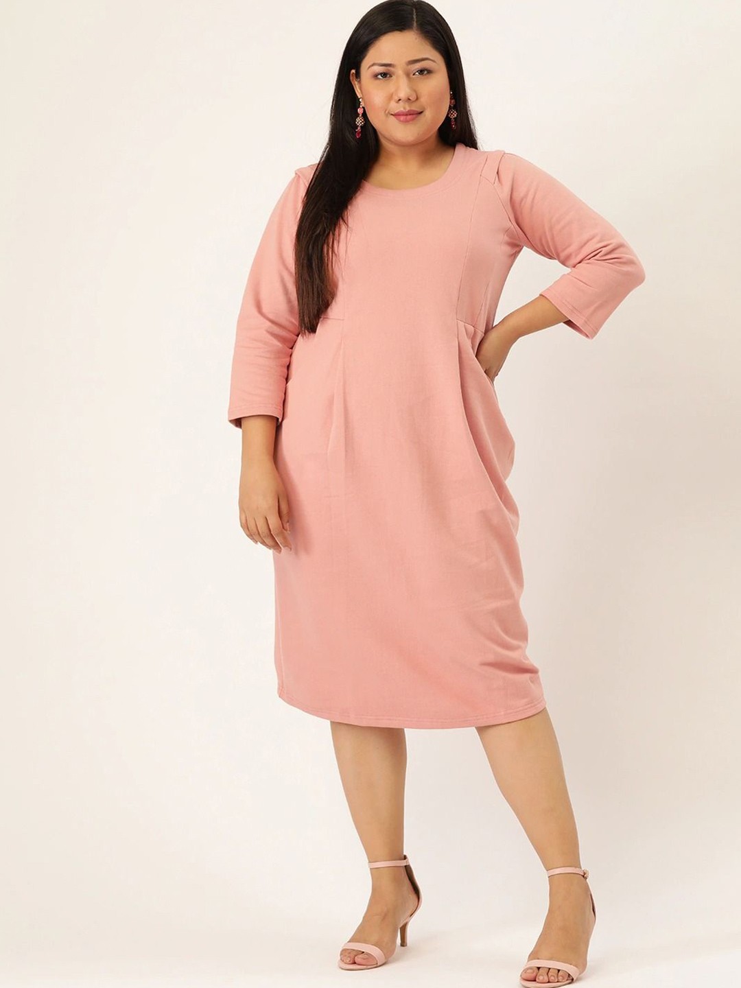

theRebelinme Sheath Midi Dress, Pink