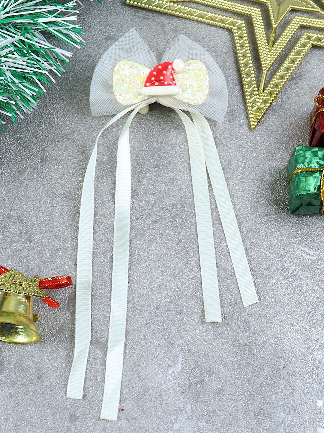 

Asthetika Kids Girls Embellished Alligator Hair Clip, White