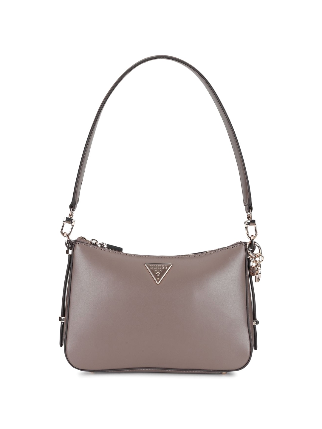 

GUESS PU Structured Shoulder Bag, Taupe