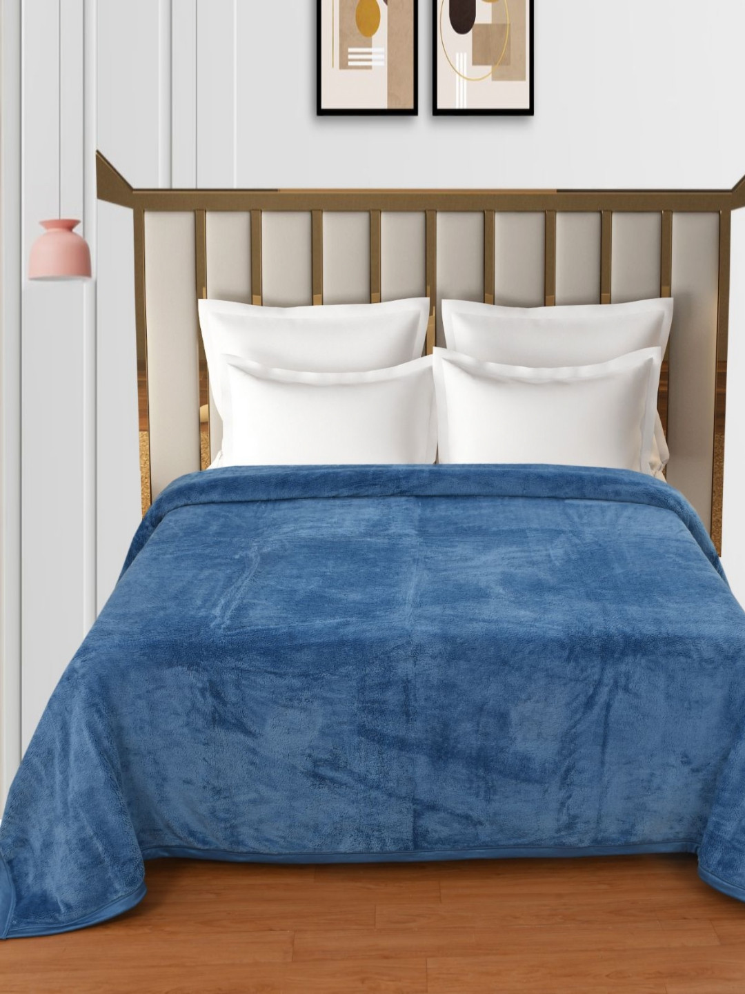 

Florida Blue 300 GSM Double Bed Blanket
