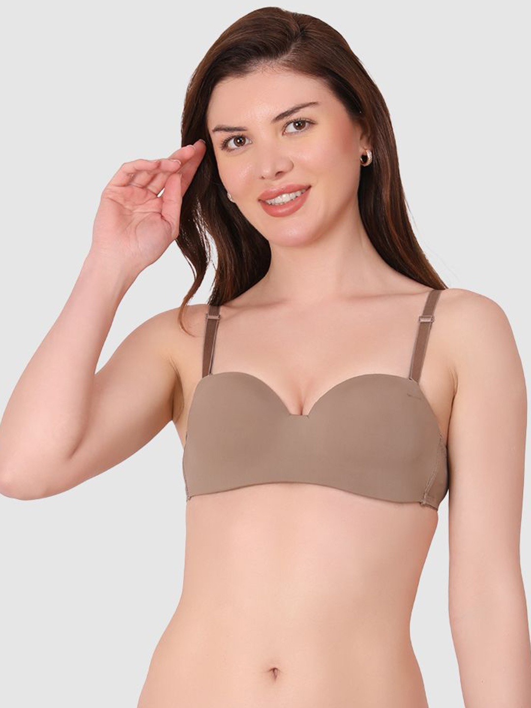 

BRACHY Bra Medium Coverage Underwired Lightly Padded, Brown