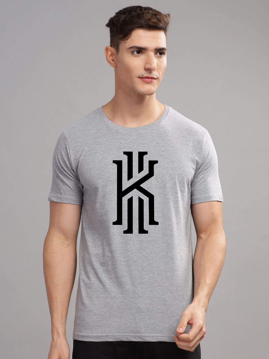 

ADRO Men Printed T-shirt, Grey