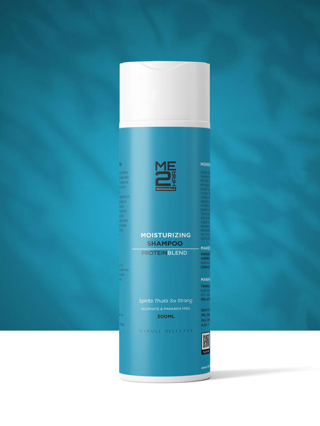 

ME 2 HAIR PROFESSIONALS Moisturizer Shampoo With Protein Blend - 300 ml, White