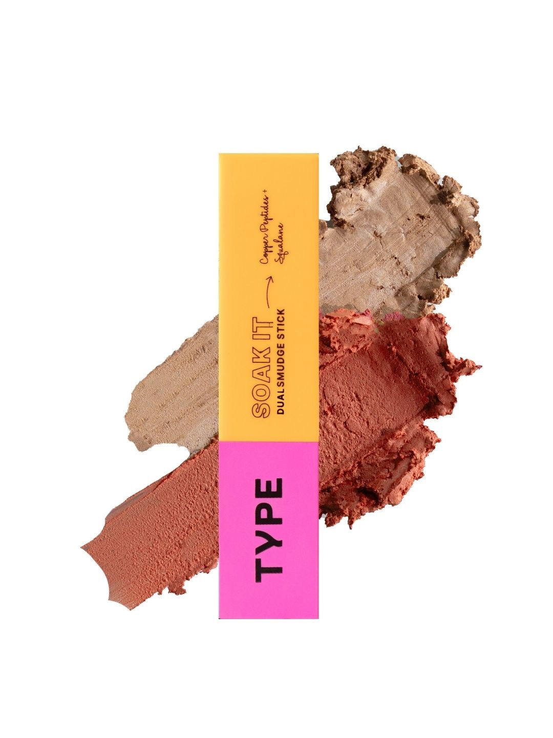 

TYPE BEAUTY INC Soak It Dual Smudge Stick - 12 g - Salmon- Salted Caramel, Red