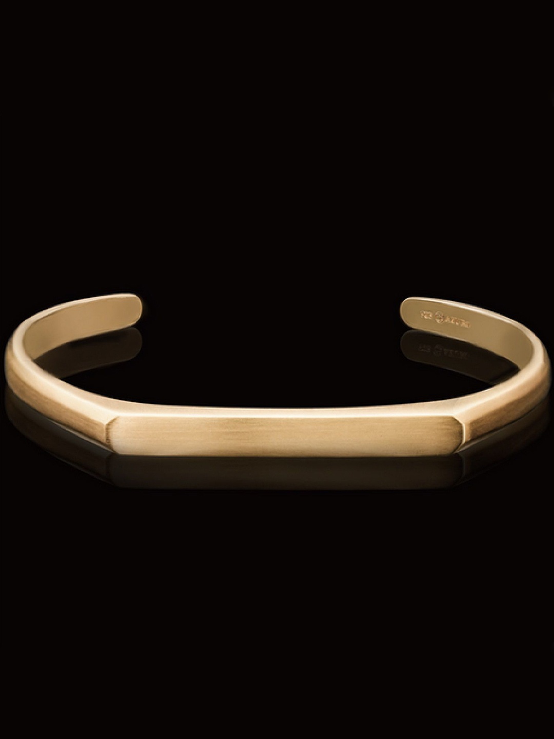 

RUHI COLLECTION Unisex Hand Painted Cuff Bracelet, Gold