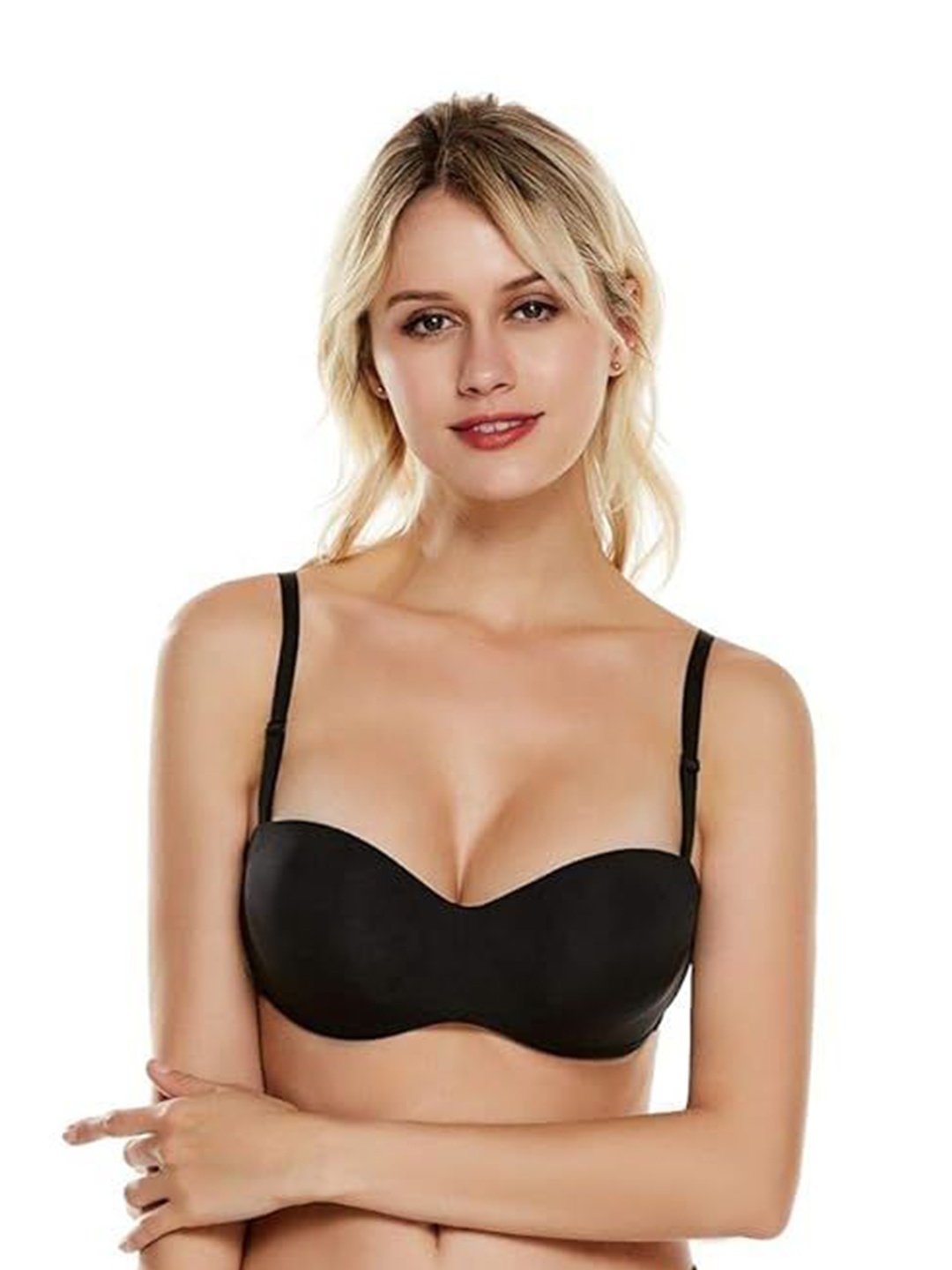 

BRACHY Bra Medium Coverage Underwired Lightly Padded, Black