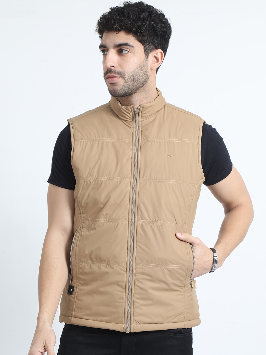 

RIGS AND RAGS Men Padded Jacket, Beige