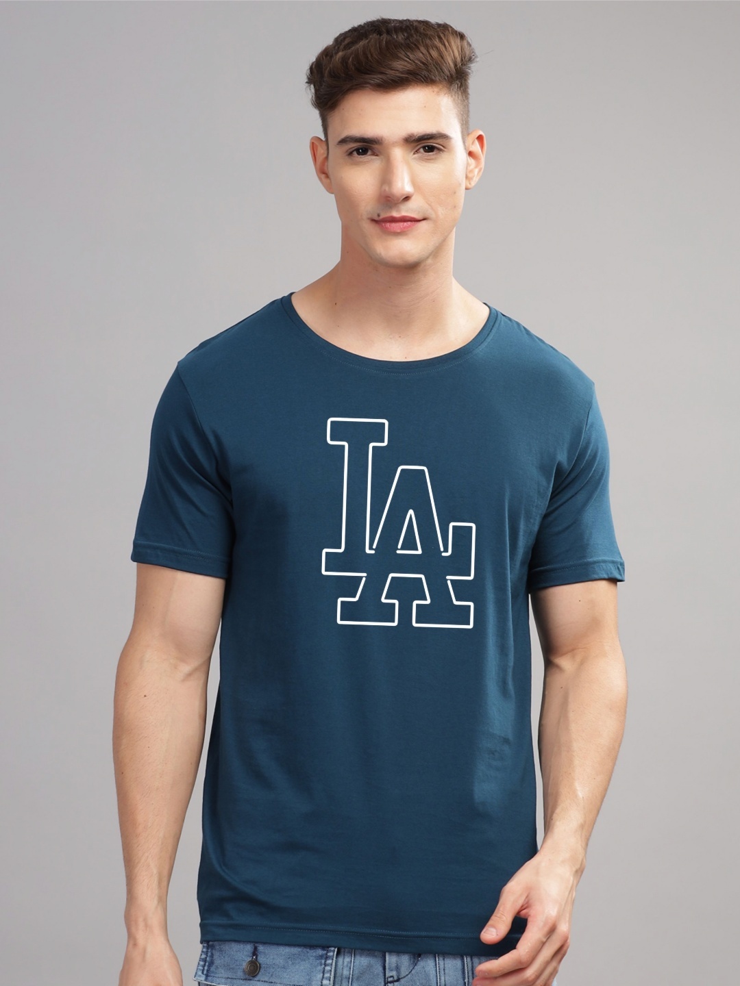 

ADRO Men Printed T-shirt, Teal