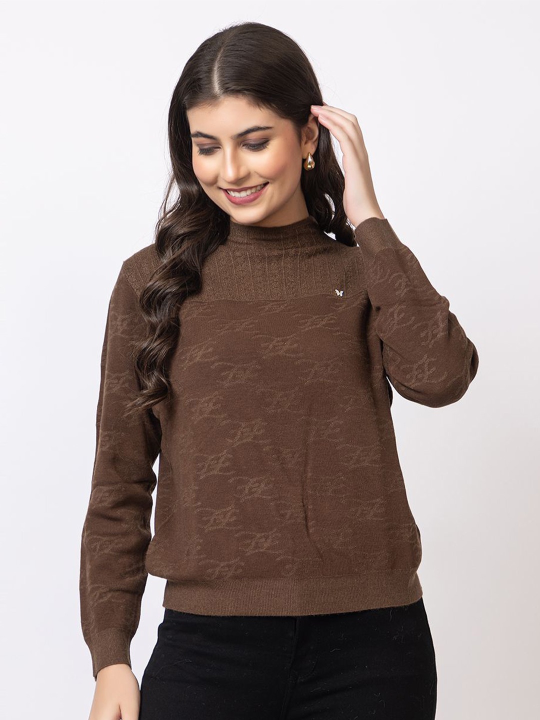 

Antiloop Women Woollen Pullover, Brown