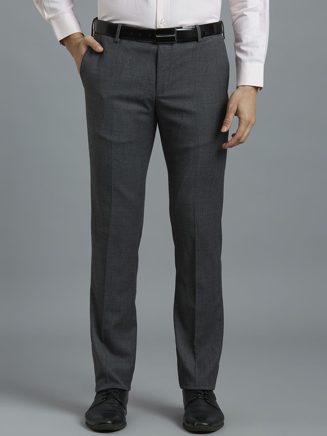 

Reid & Taylor Men Tailored Trousers, Grey melange