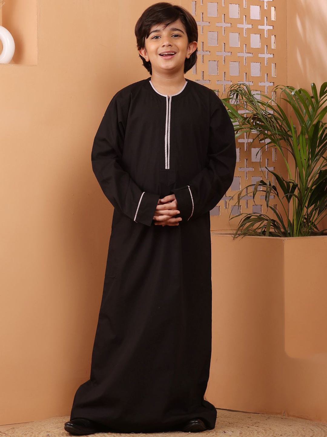 

NABIA Boys Kurta, Black