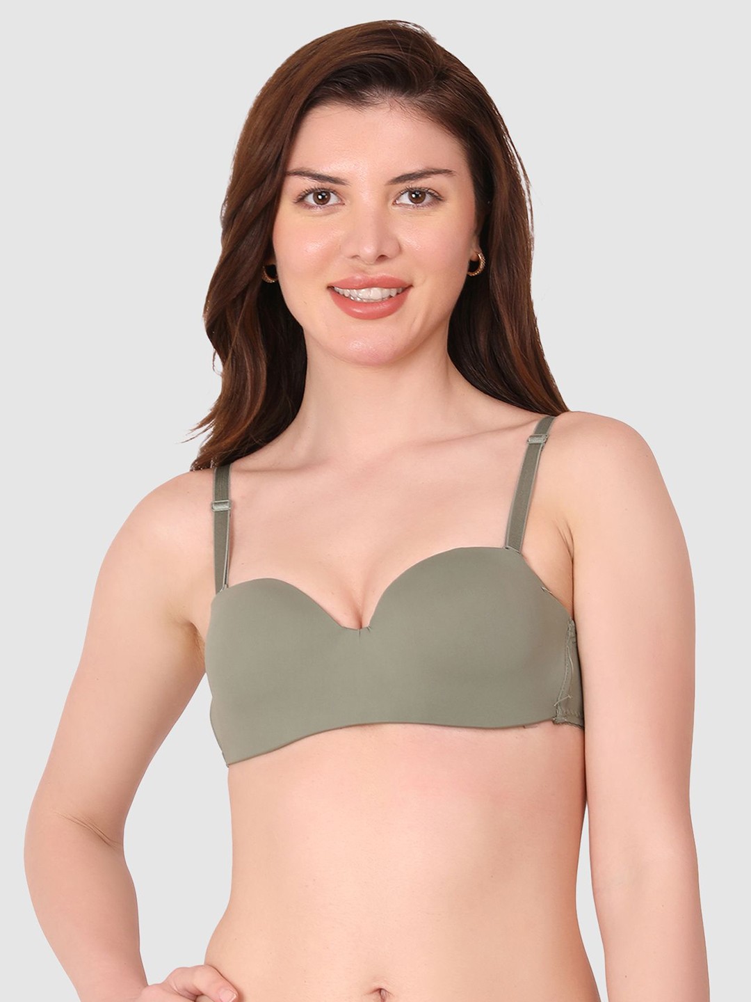 

BRACHY Bra Medium Coverage Underwired Lightly Padded, Olive