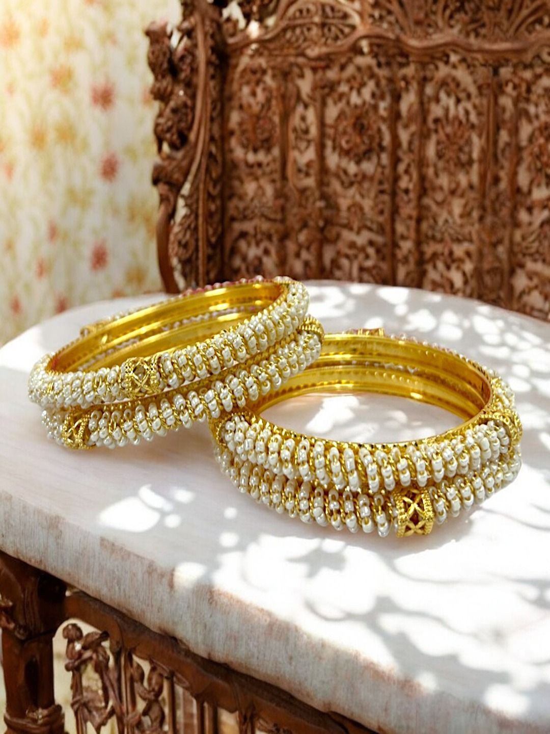

AccessHer Set Of 4 Gold-Plated Bangle