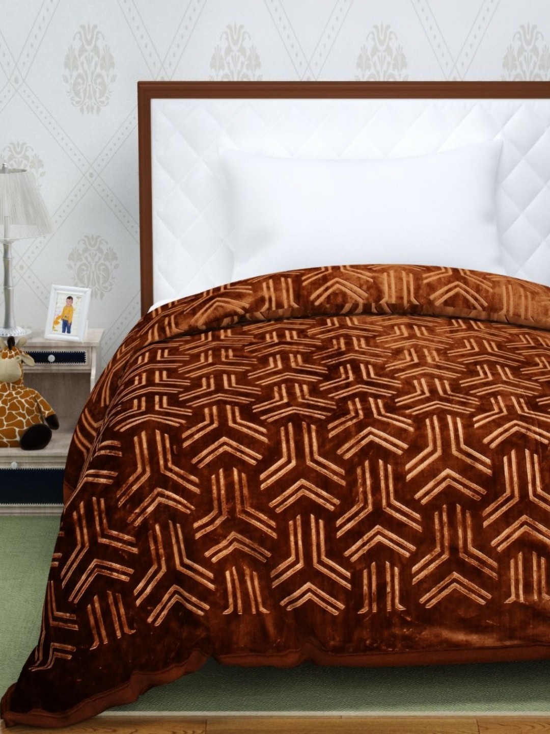 

Florida Coffee Brown Mink Single Bed Blanket