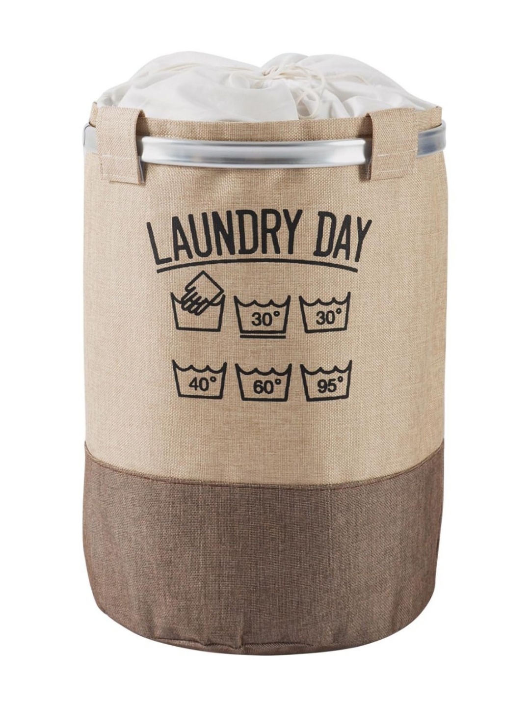 

HOKIPO Brown & Beige Printed Laundry Bags