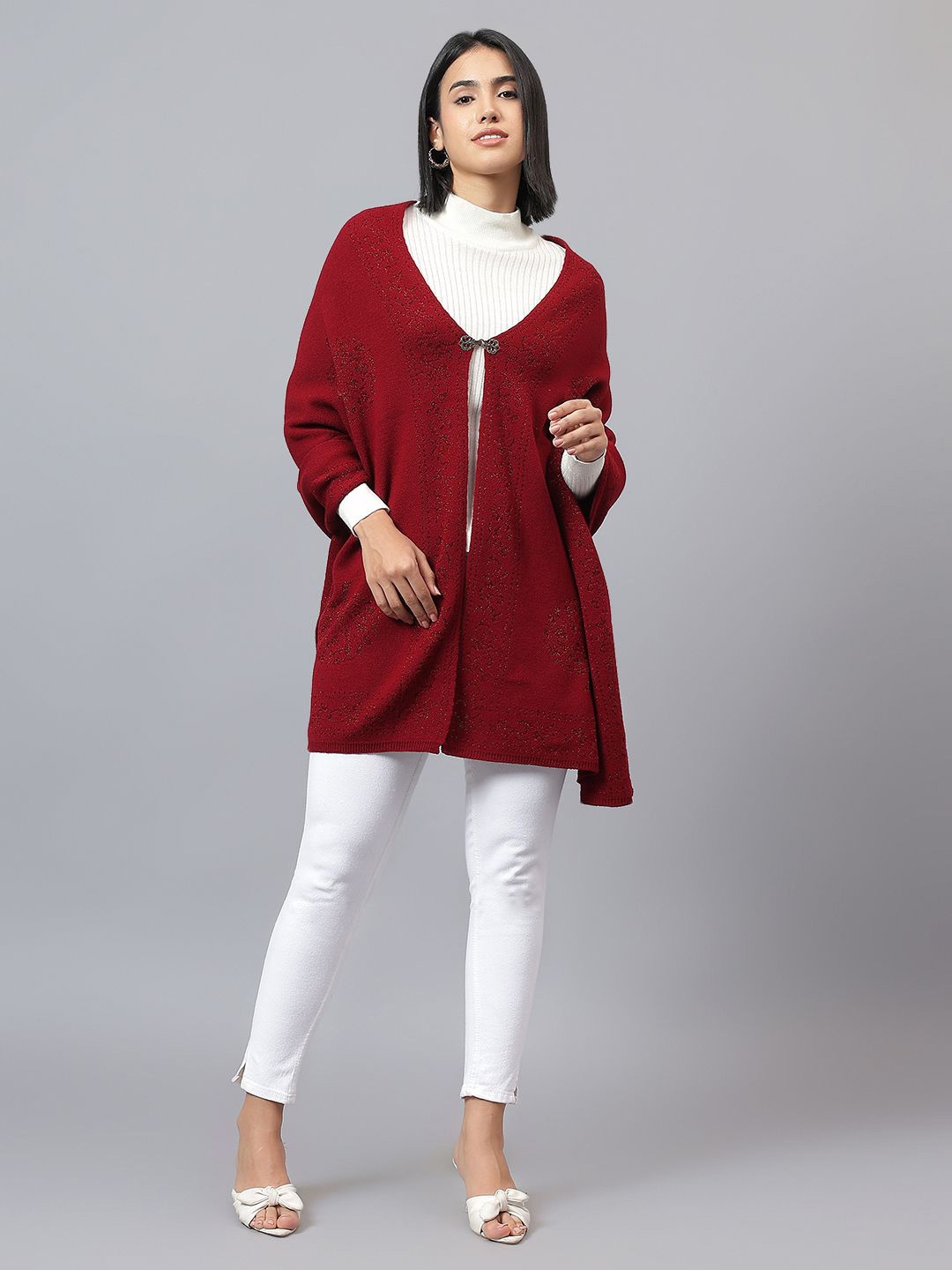 

Cantabil Women Stole, Red