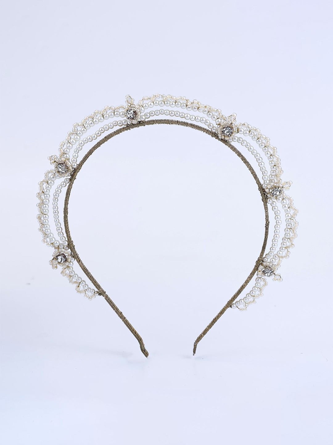 

Choko Girls Embellished Hairband, Off white