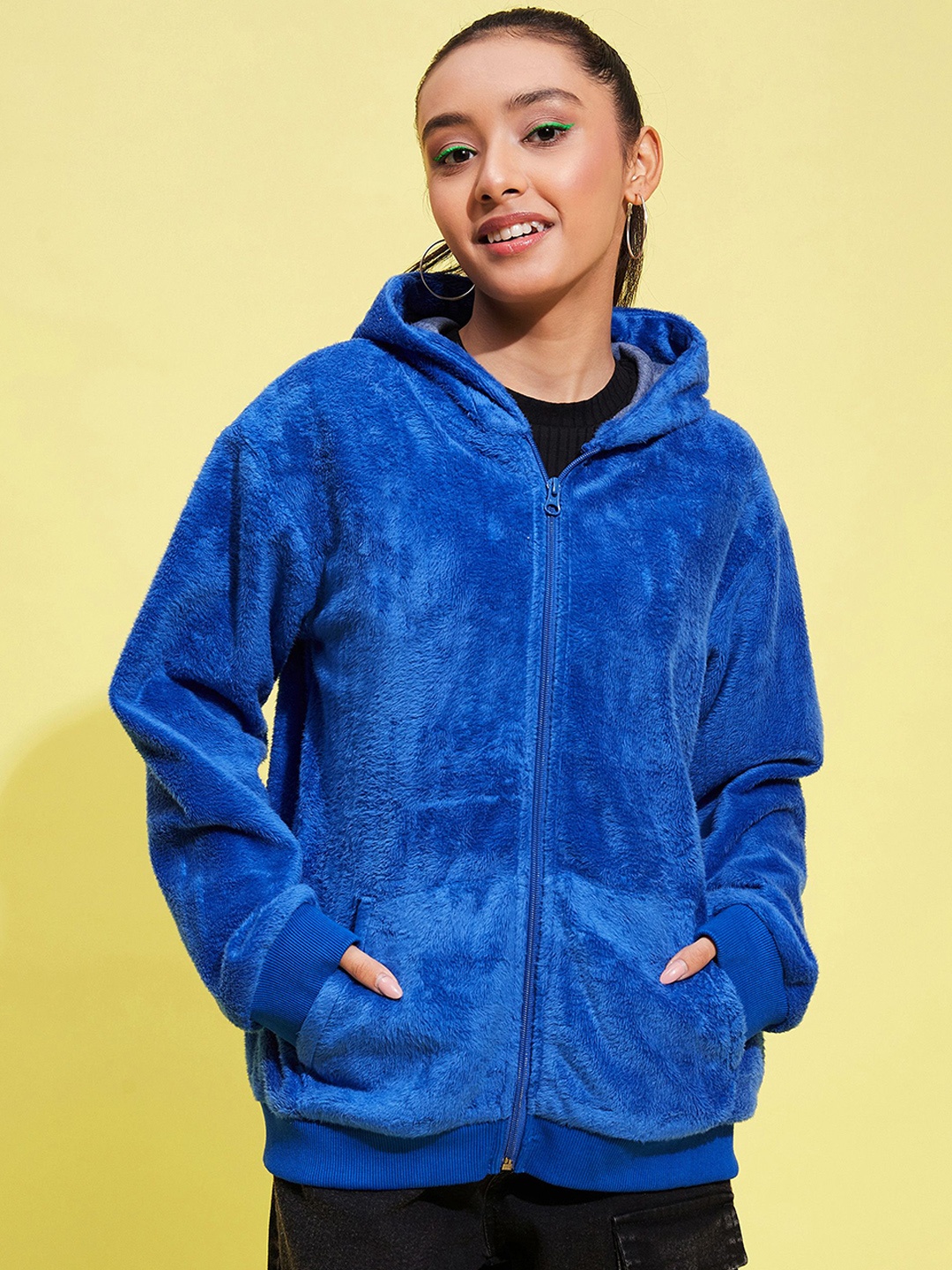 

Noh.Voh - SASSAFRAS Kids Girls Open Front Jacket, Blue