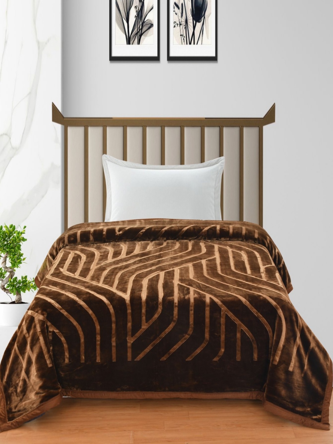 

Florida Rust & Beige Mink Single Bed Blanket