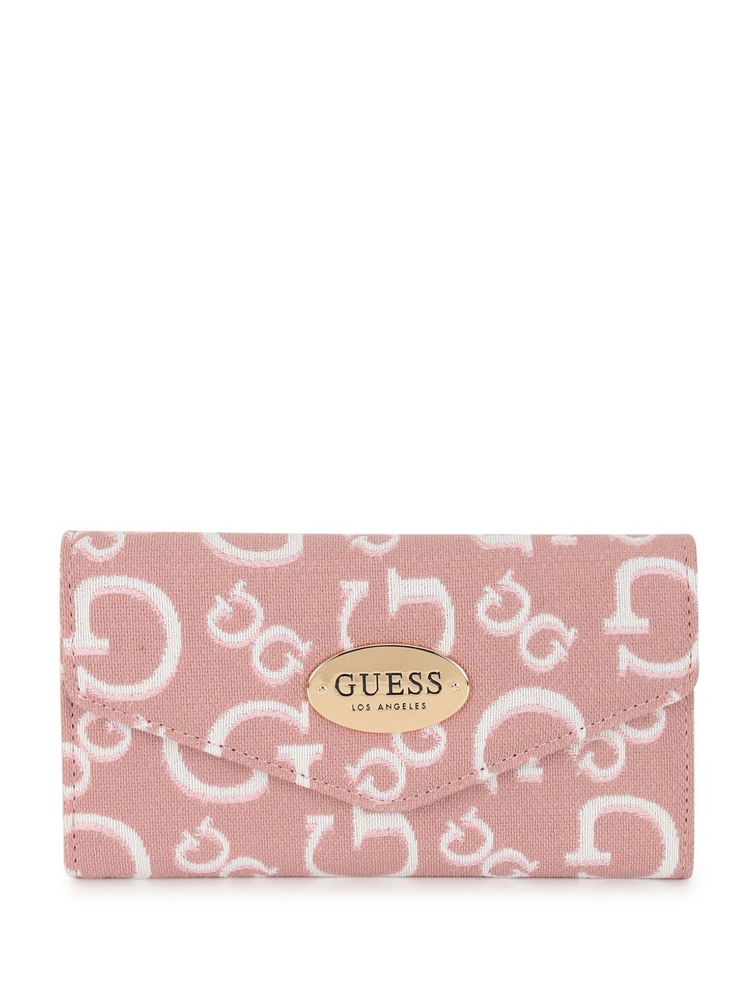 

GUESS Women Printed Card Holder, Pink