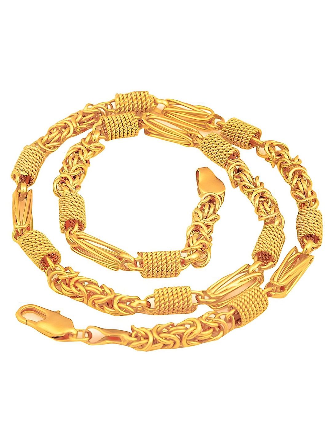 

Minprice Men Brass Gold-Plated Handcrafted Chain