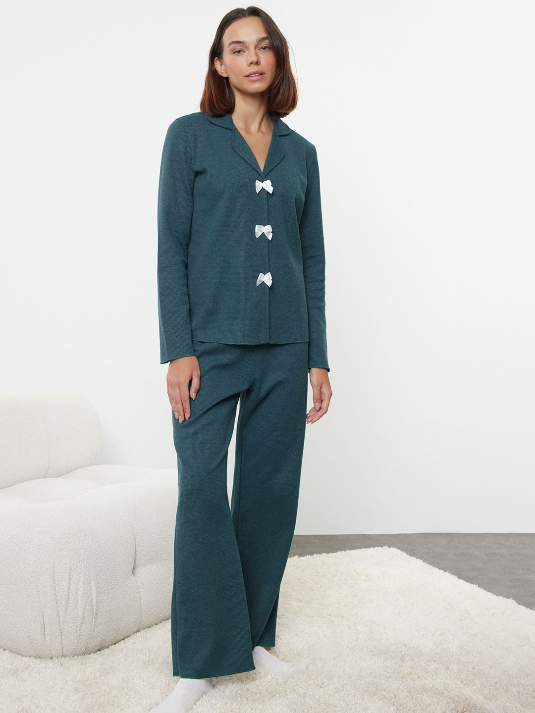 

Trendyol Women Night suit, Green
