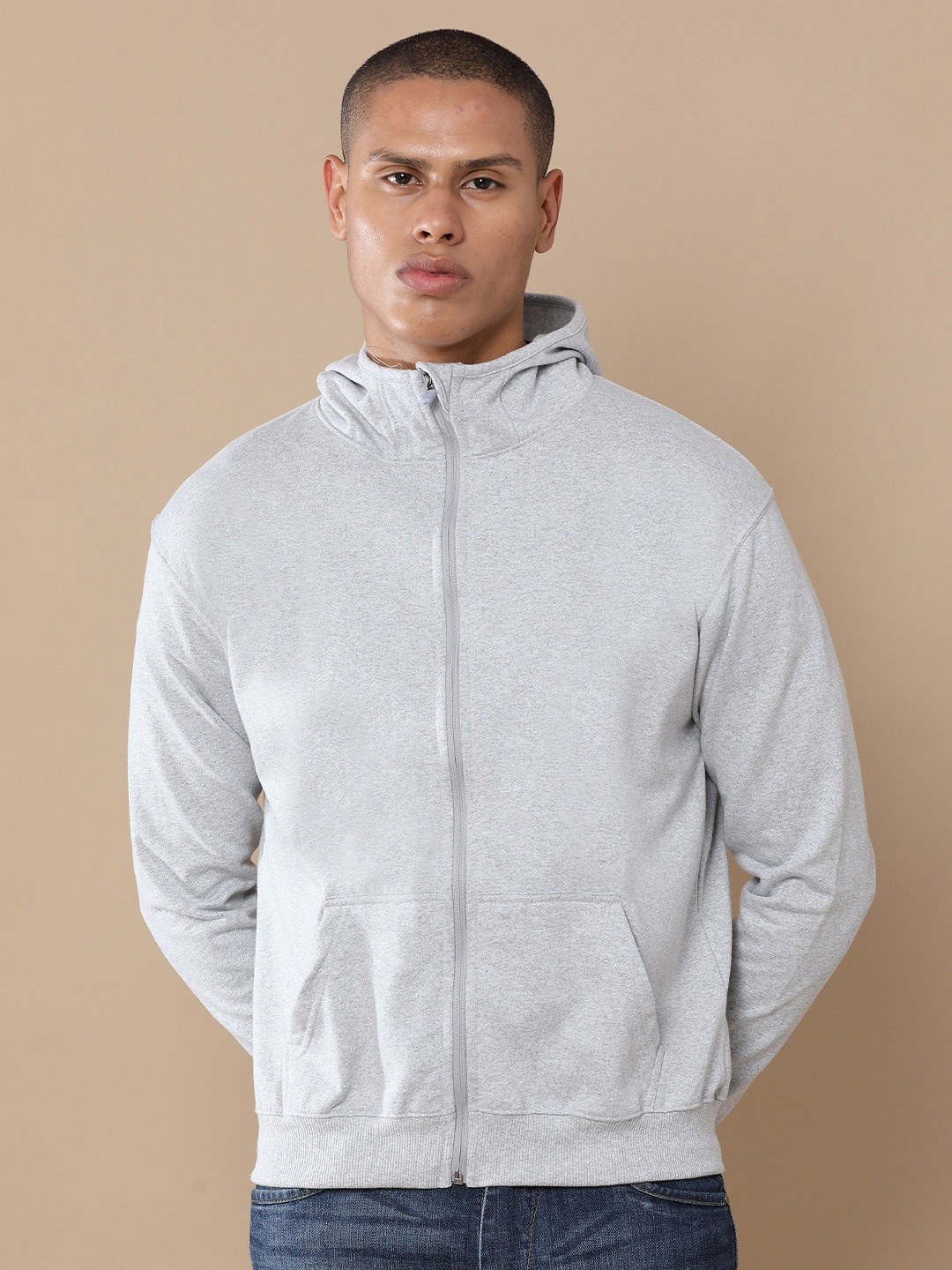 

Genius18 Men Hooded Sweatshirt, Grey
