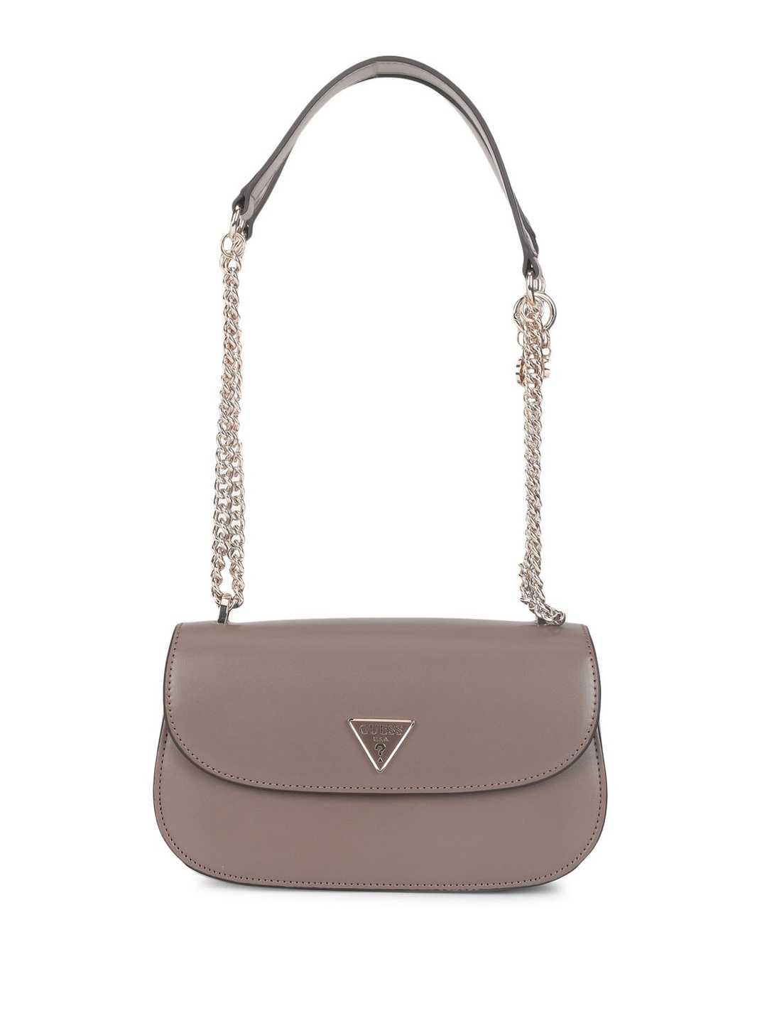 

GUESS PU Half Moon Shoulder Bag, Taupe