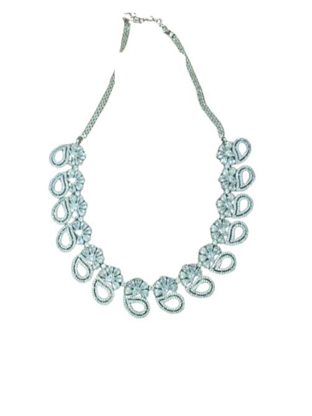 

Vivinia by Vidhi Rhodium-Plated Oxidised Necklace, Silver