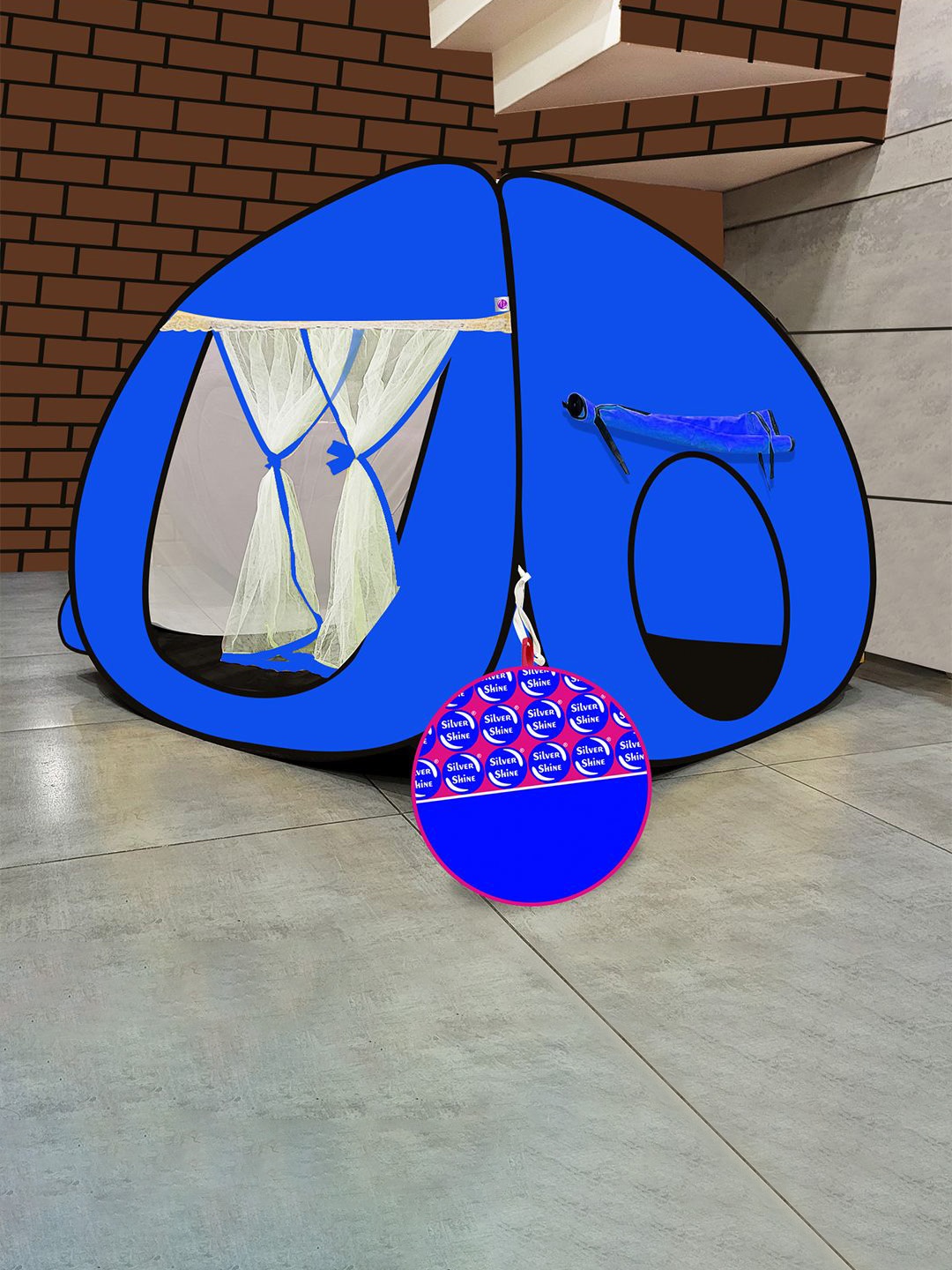 

Silver Shine Boys Self-Supporting Foldable Tent, Blue