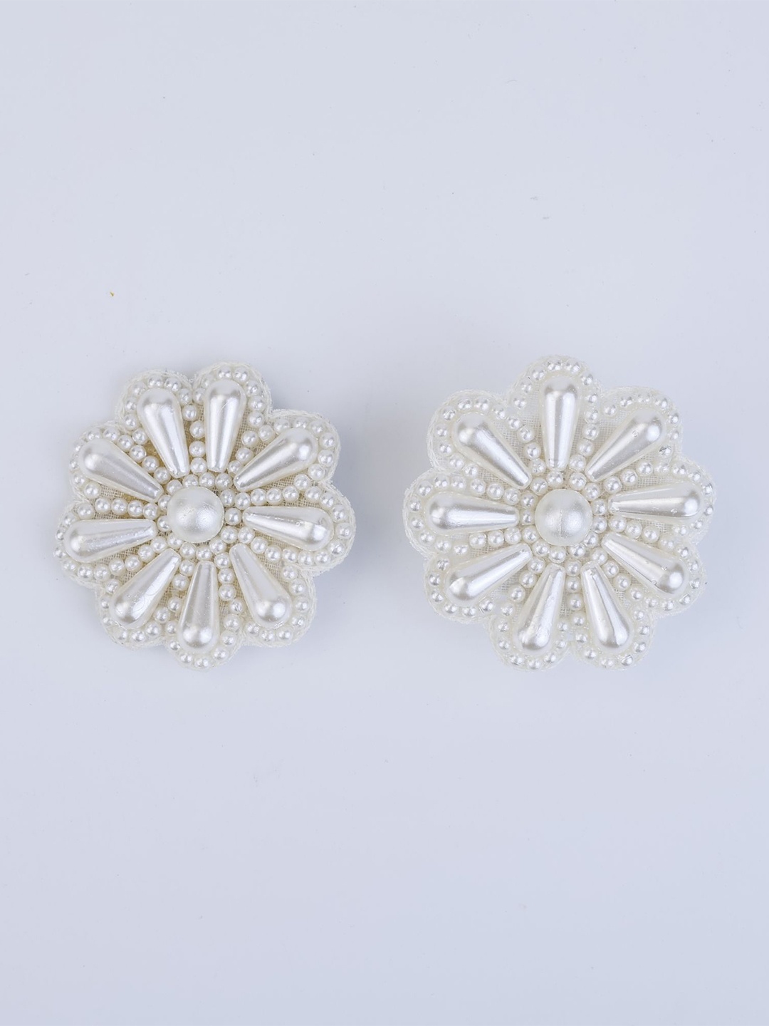 

Choko Girls Set of 2 Embellished Alligator Hair Clip, Off white