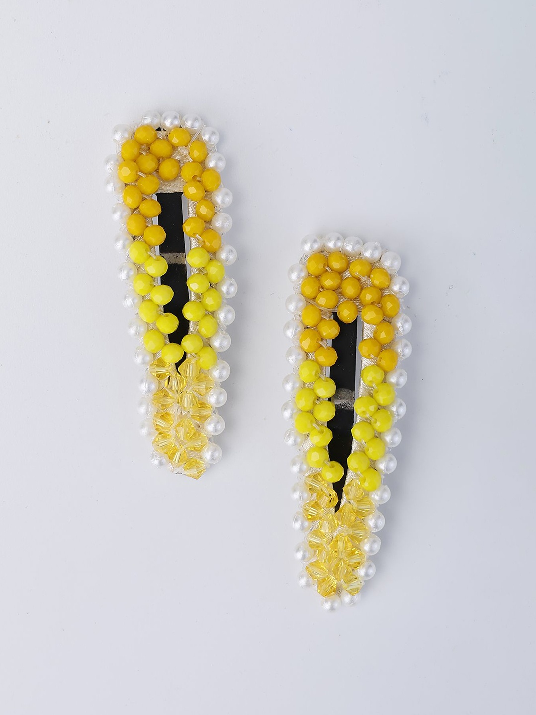 

Choko Girls Set of 2 Embellished Tic Tac Hair Clip, Yellow
