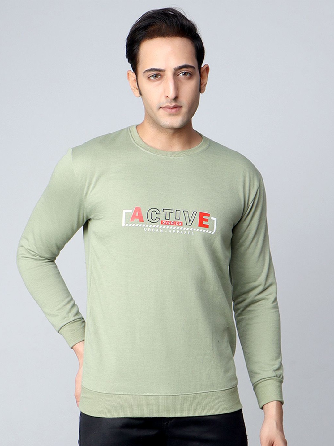 

Qure Vintage Men Sweatshirt, Green