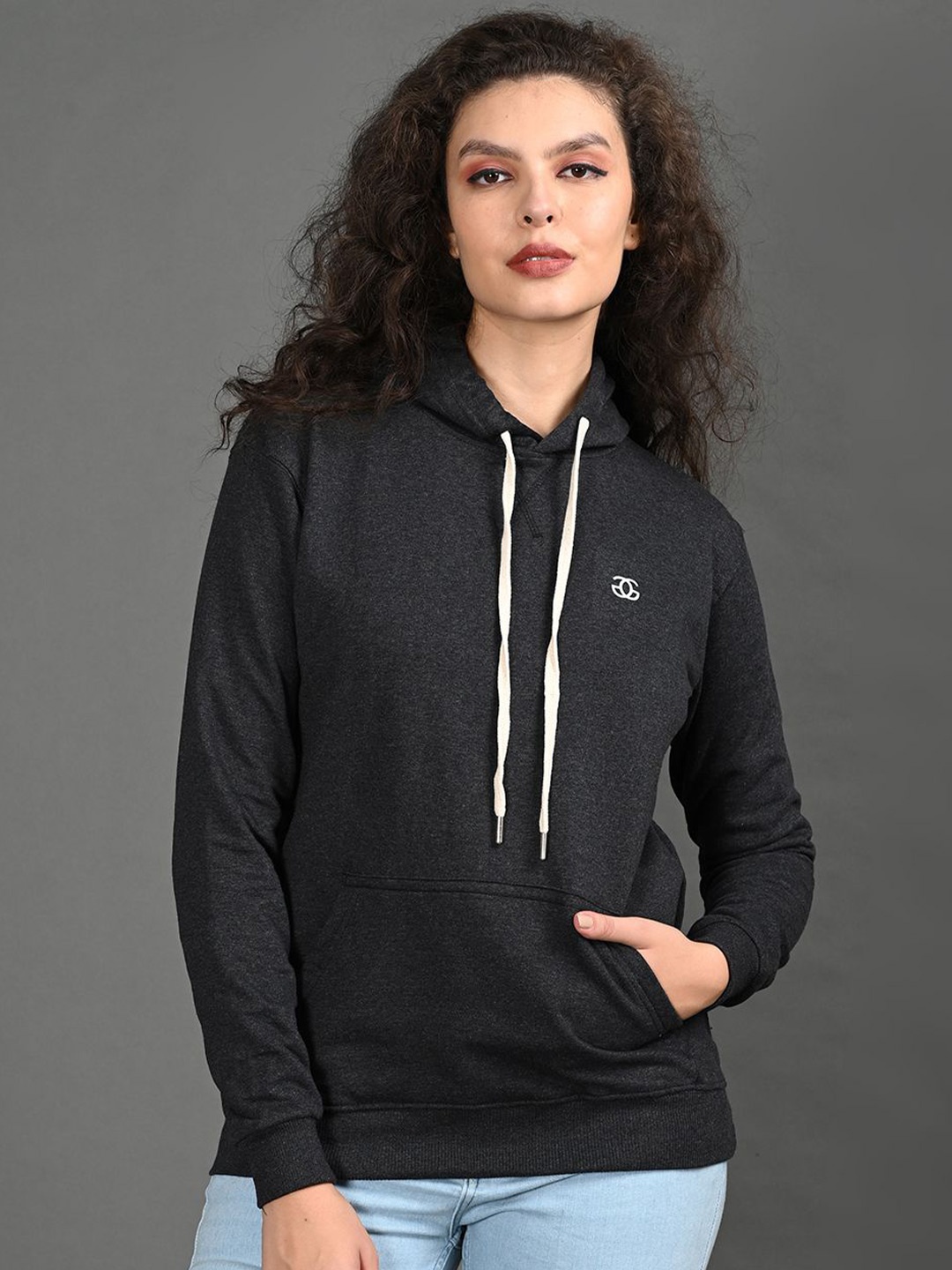 

Genius18 Women Hooded Sweatshirt, Black