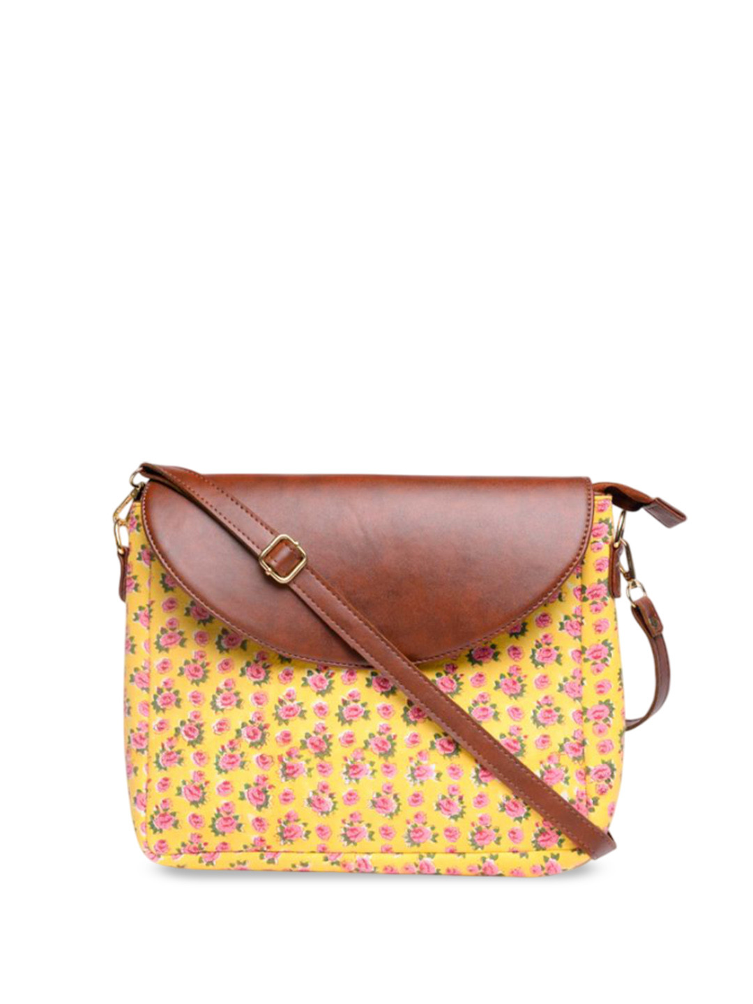 

Block N Style Geometric Printed Structured Sling Bag, Pink