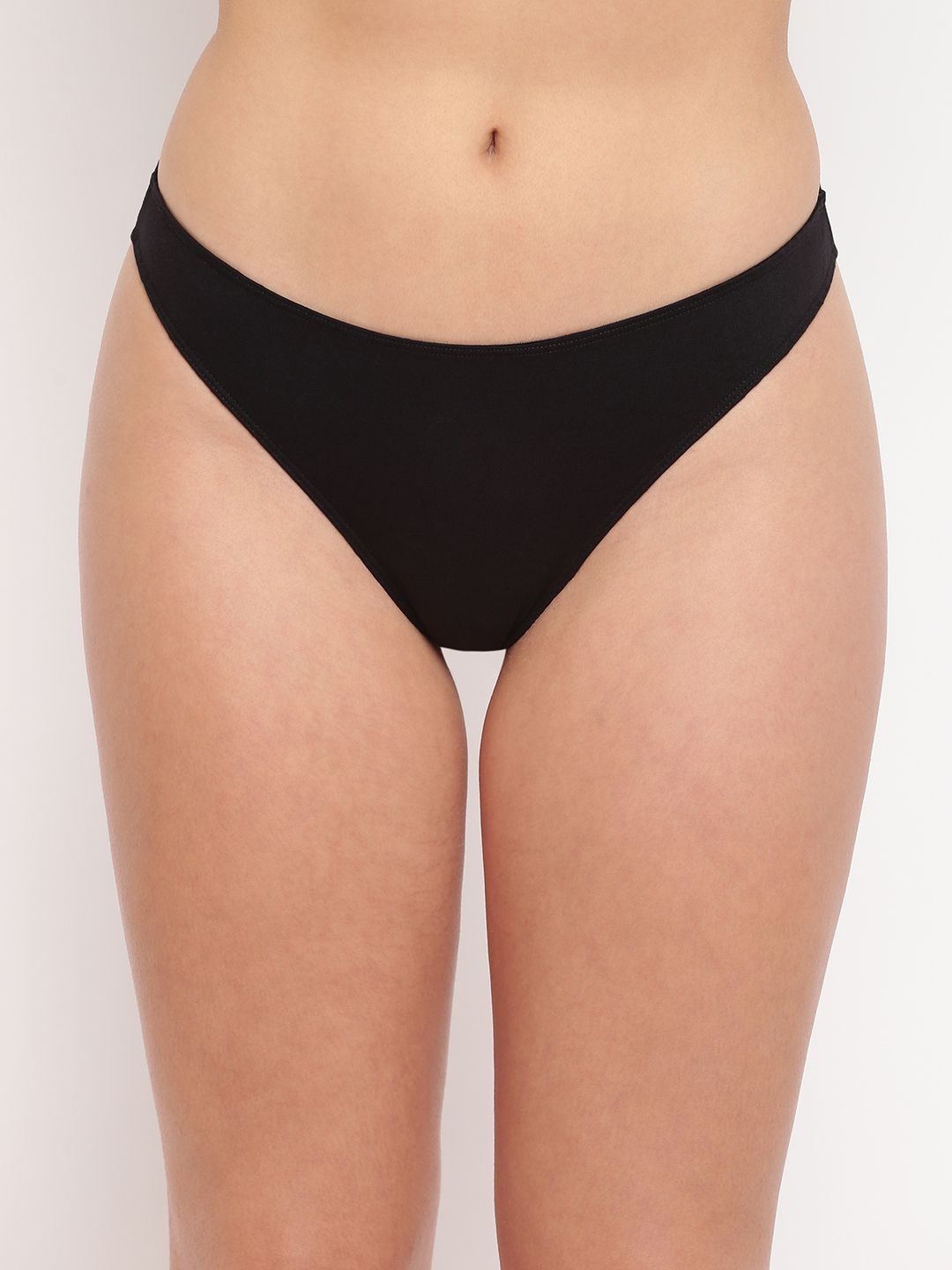 

La Intimo Anti Microbial Low Rise Thong Briefs - LIPTH11BK, Black