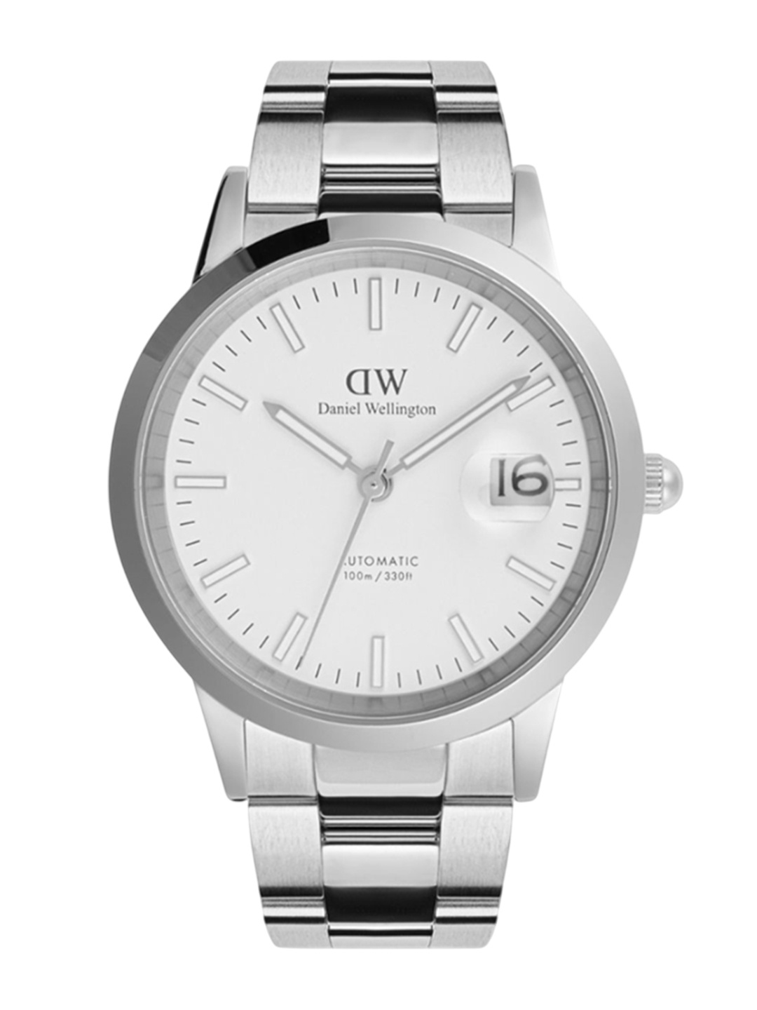 

Daniel Wellington Men Dial & Stainless Steel Bracelet Style Straps WatchDW00100754K, White