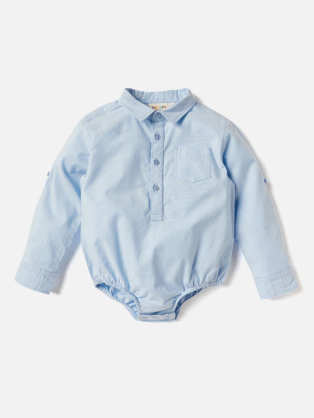 

Juniors by Babyshop Infant Boys Long Sleeves Cotton Bodysuit, Blue