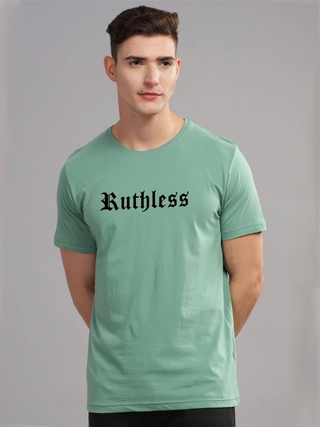 

ADRO Men Printed T-shirt, Sea green