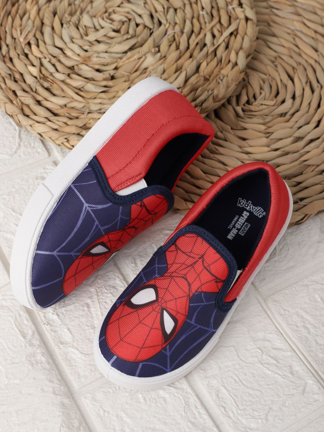 

Kids Ville Boys Spiderman Printed Casual Canvas Shoes, Red