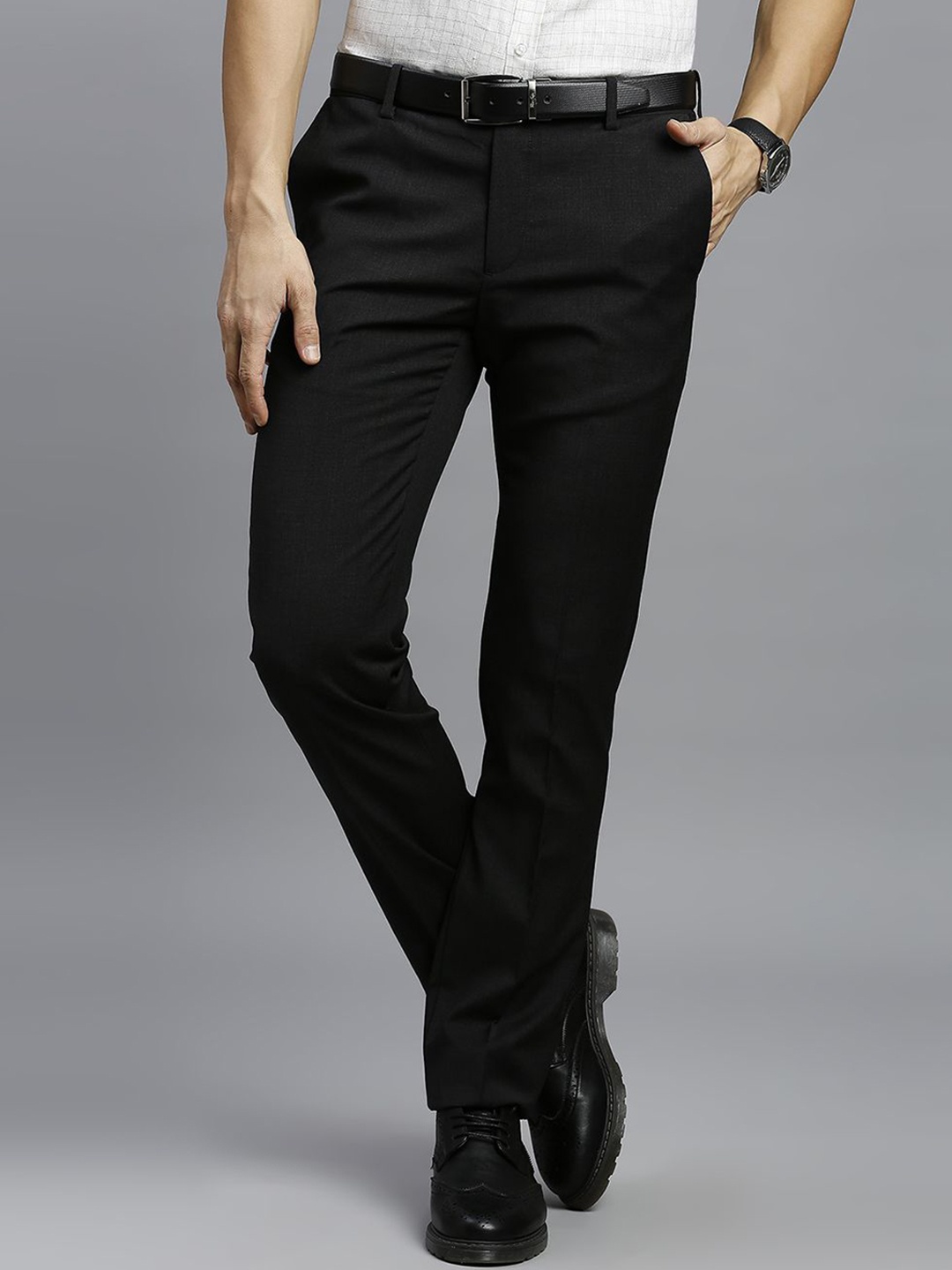 

Reid & Taylor Men Tailored Trousers, Charcoal